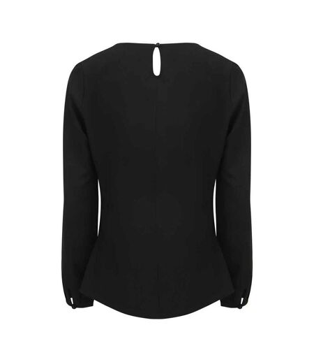 Blouse Manches Longues Femme Noir Henbury