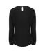Blouse Manches Longues Femme Noir Henbury-2