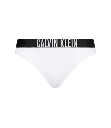 Bas De Maillot De Bain Motif/style Uni Femme Blanc Calvin Klein