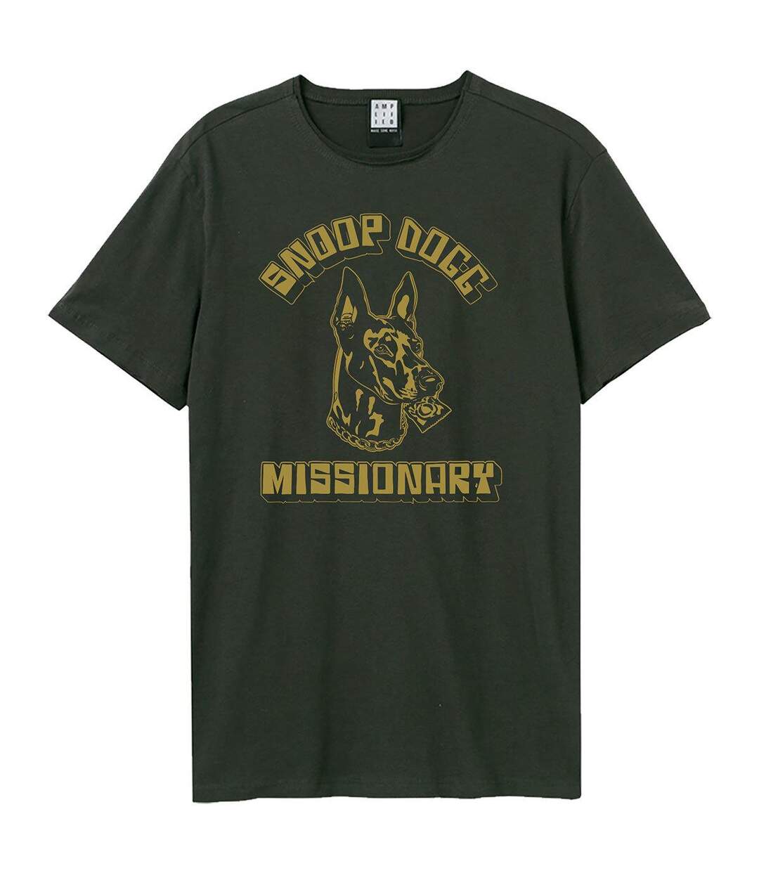 T-shirt Motif/style Snoop Dogg Missionary Adulte Charbon Amplified-1