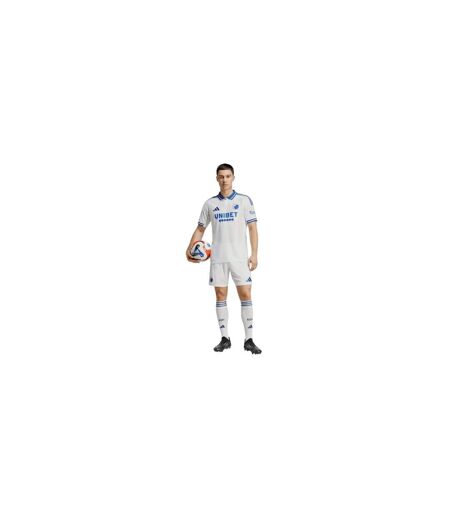 Mens 2025/2026 F.c. Copenhagen Home Shirt White Blue Adidas