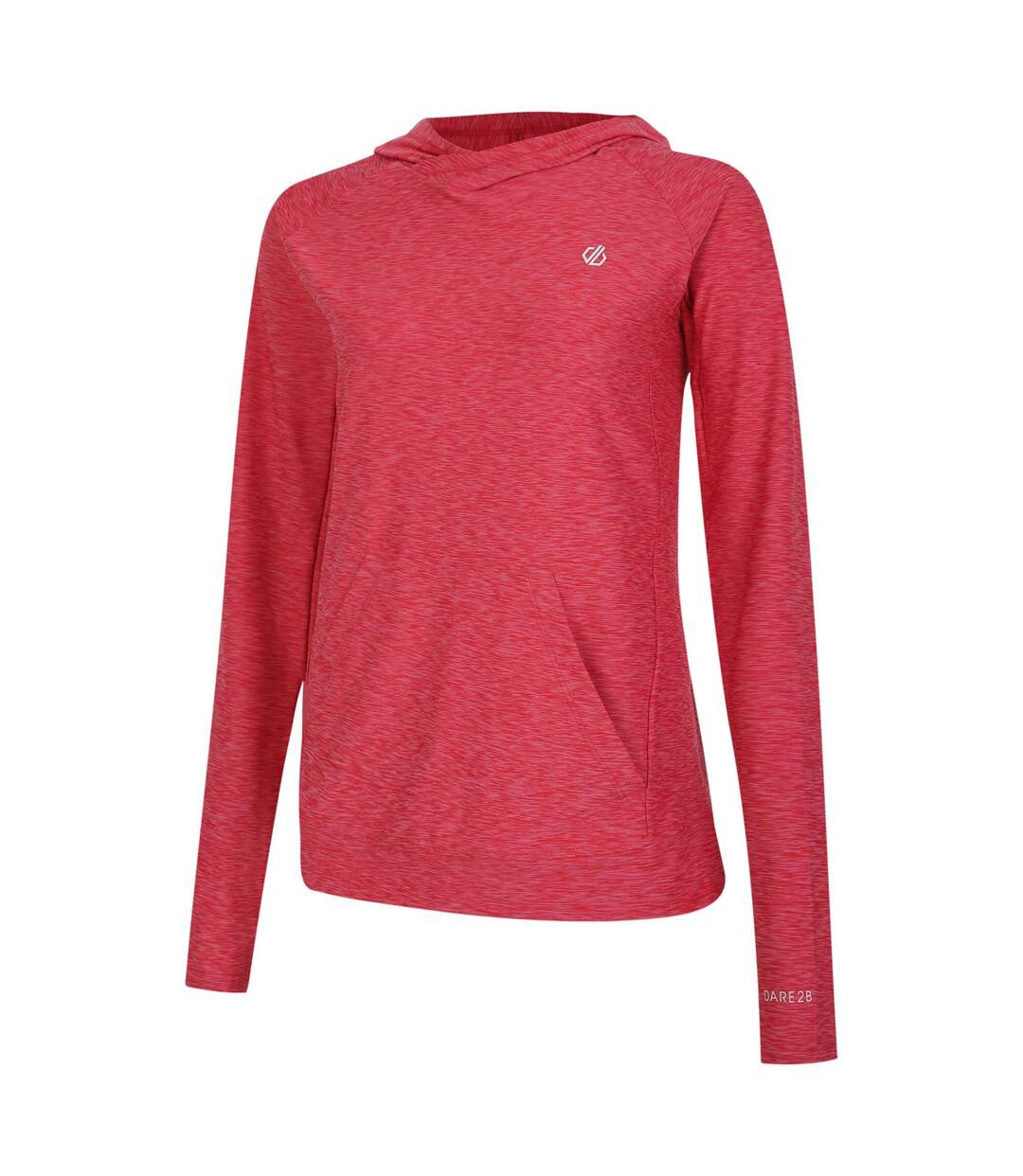 Sweat à capuche sprint city femme rose vif chiné Dare 2b-3