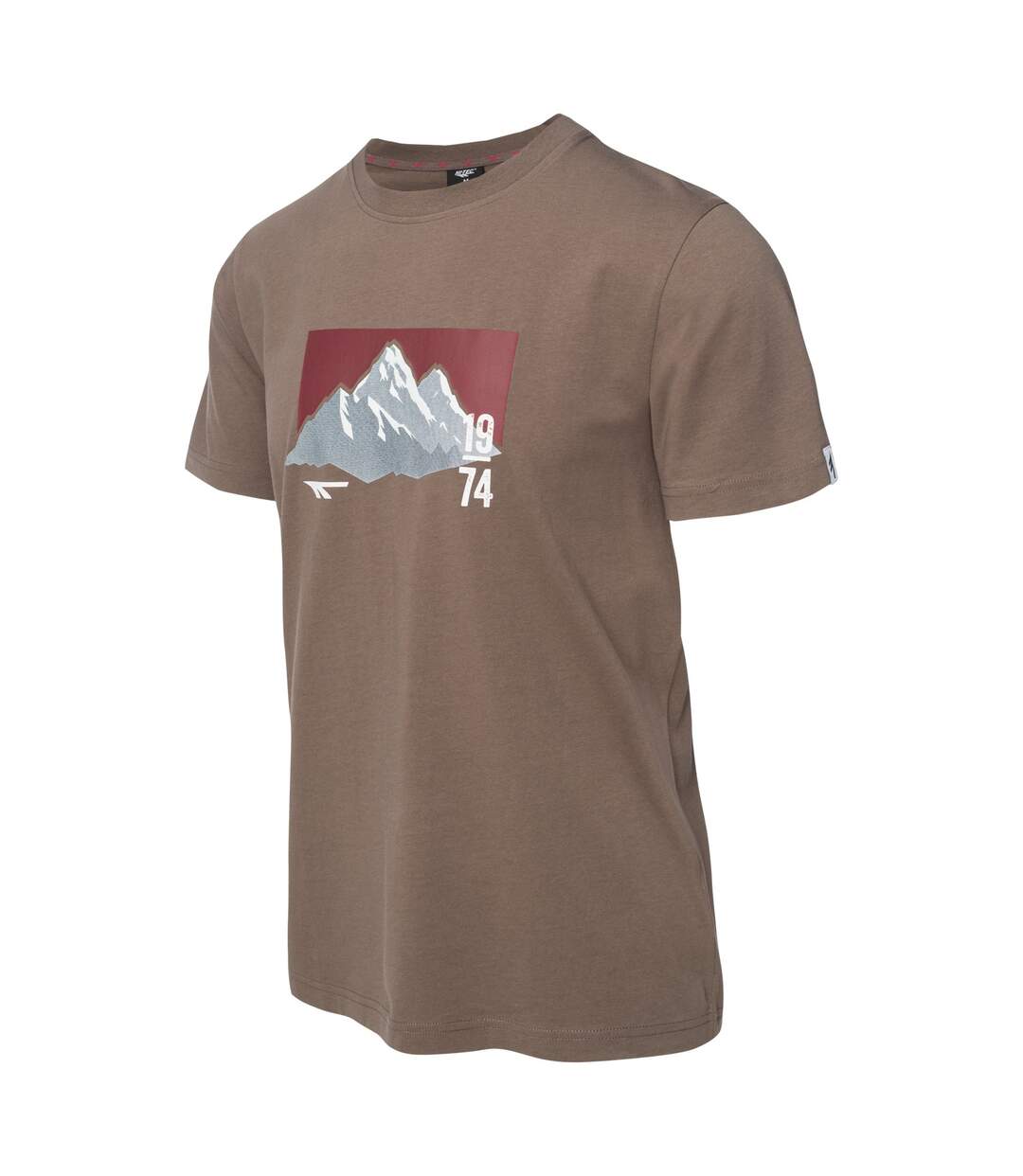 T-shirt Manches Courtes Rawal Homme Marron Hi-Tec-4