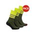 Chaussettes Travail Motif/style Rayé Homme Jaune Néon Noir RJM-1