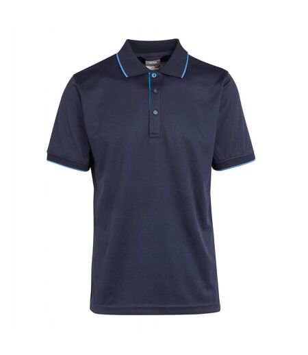 Polo Manches Courtes Motif/style Détail Contrasté Navigate Homme Bleu Bleu Marine Foncé Regatta Professional