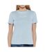 T-Shirt bleu femme tommy hilfiger script - l-1