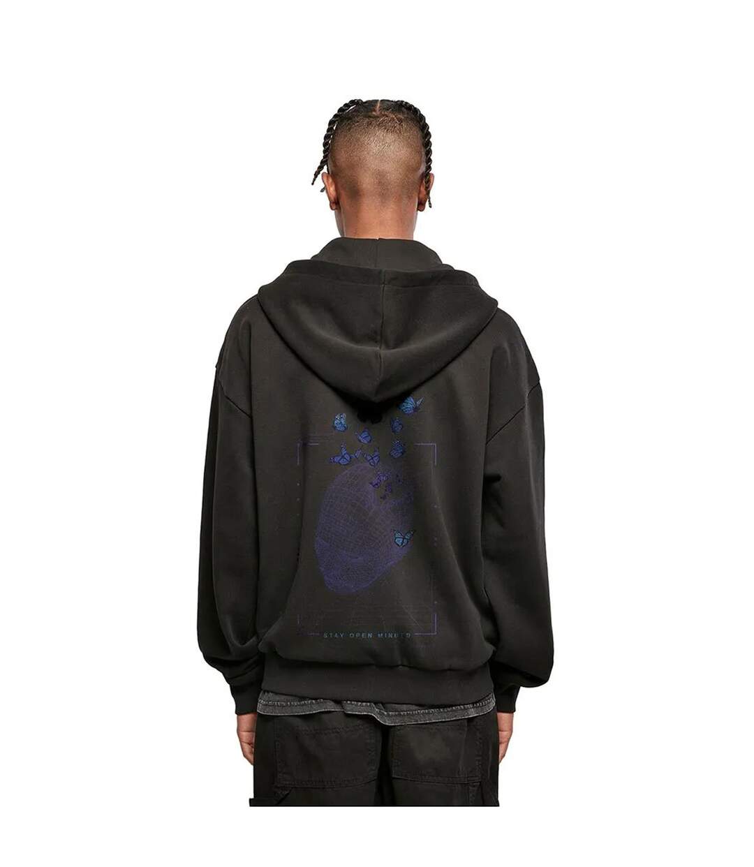 Sweat À Capuche Motif/style Tête Quadrillé Homme Noir Mister Tee-2