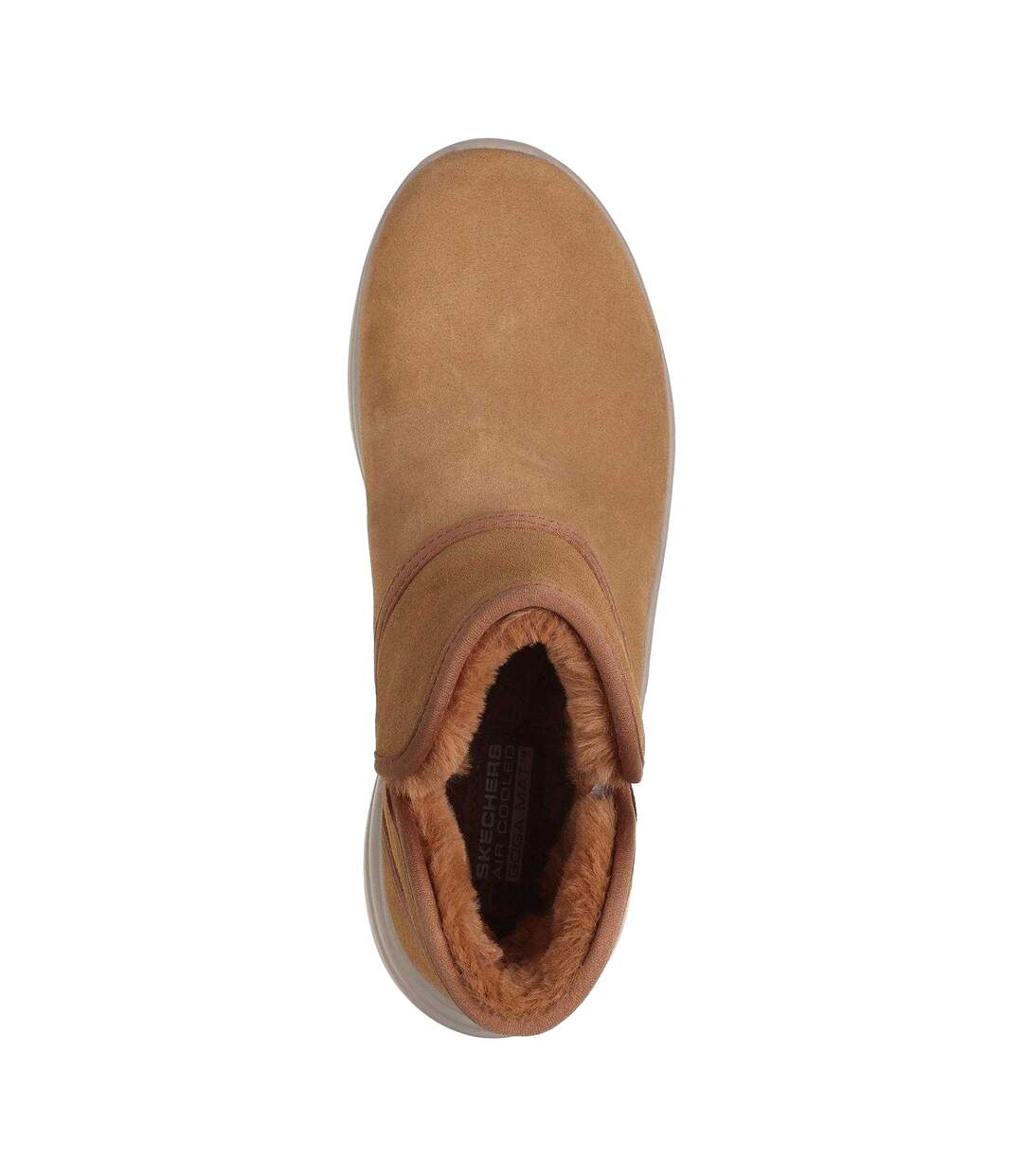 Womens/ladies On The Go Midtown Suede Snow Boots Chestnut Skechers-3