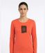 Mayflower NIKKI1 : Tee-shirt manches longues orange en coton au style vitaminé-1