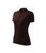 Womens/ladies Pique Polo Shirt Brown Malfini-4