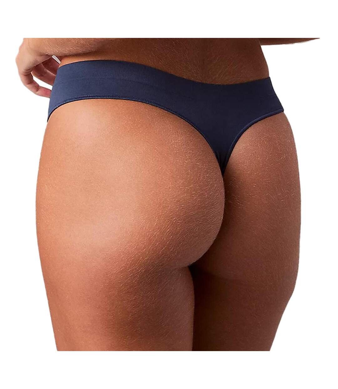 Tanga marine femme calvin klein jeans thong-2