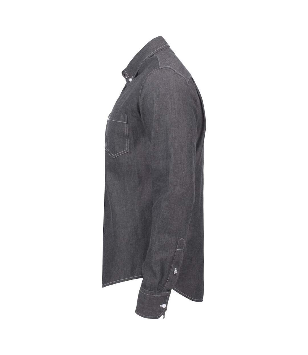 Chemise Jupiter Homme Denim Noir James Harvest-3