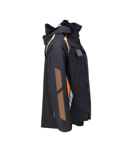 Bleu Marine Foncé Orange Fluo Mascot