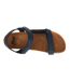 Womens/ladies Heaven Ad Nubuck Flatform Sandals Navy Blue Scholl-3