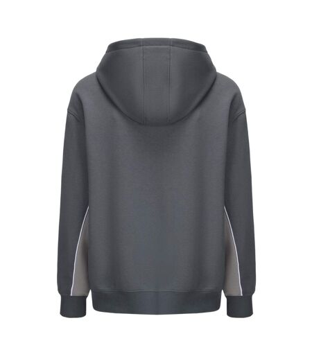 Sweat À Capuche Avec Cordons Motif/style Blocs De Couleurs Homme Ardoise Slazenger