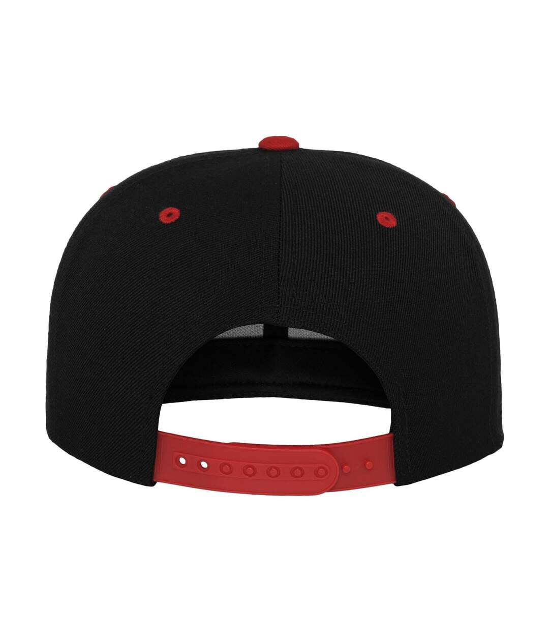 Casquette Ajustable Classic Noir Rouge Yupoong-2