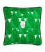 Furn Hide + Seek Santa Claus Throw Pillow Cover (Green/Gold) (43cm x 43cm) - UTRV2717