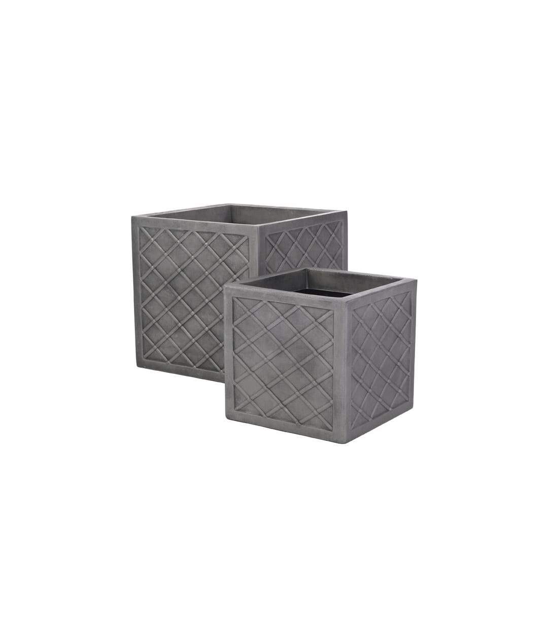 Lazio square planter one size grey Sankey-1