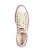Womens/ladies Cordova Canvas Platform Trainers Off White Skechers-3
