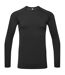 T-shirt manches longues col rond - NN270 - noir - homme