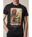 tshirt col rond avec imprimé carte avec rockeur et tête de mort CARD-2