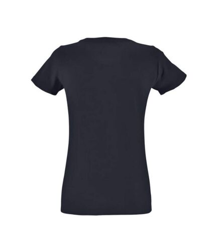SOLS Womens/Ladies Regent Fit Short Sleeve T-Shirt (French Navy)