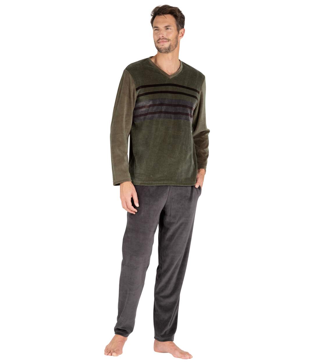 Pyjama long homme Velours Eminence-5