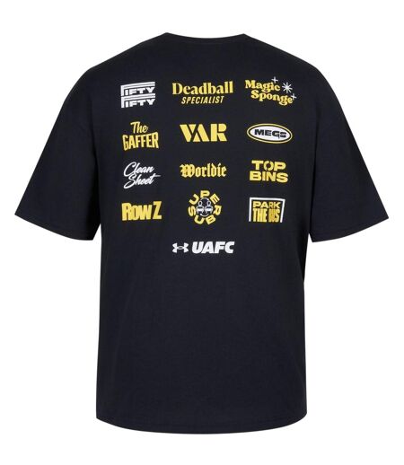 T-shirt Manches Courtes Motif/style Imprimé Au Dos Gfb Homme Noir Blanc Under Armour