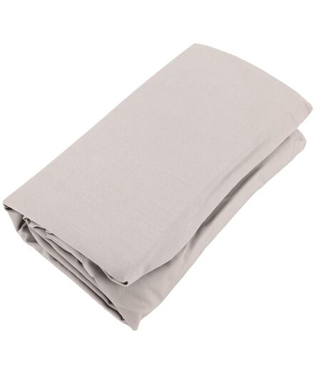 Drap housse uni percale de coton MANOIR Bonnet de 35 cm