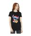 Disney Womens/Ladies Lilo And Stitch Christmas Love Biscuit Cotton Boyfriend T-Shirt (Noir) - UTBI29971-1