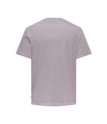 T-shirt Mauve Homme Only & Sons Onsbale - L