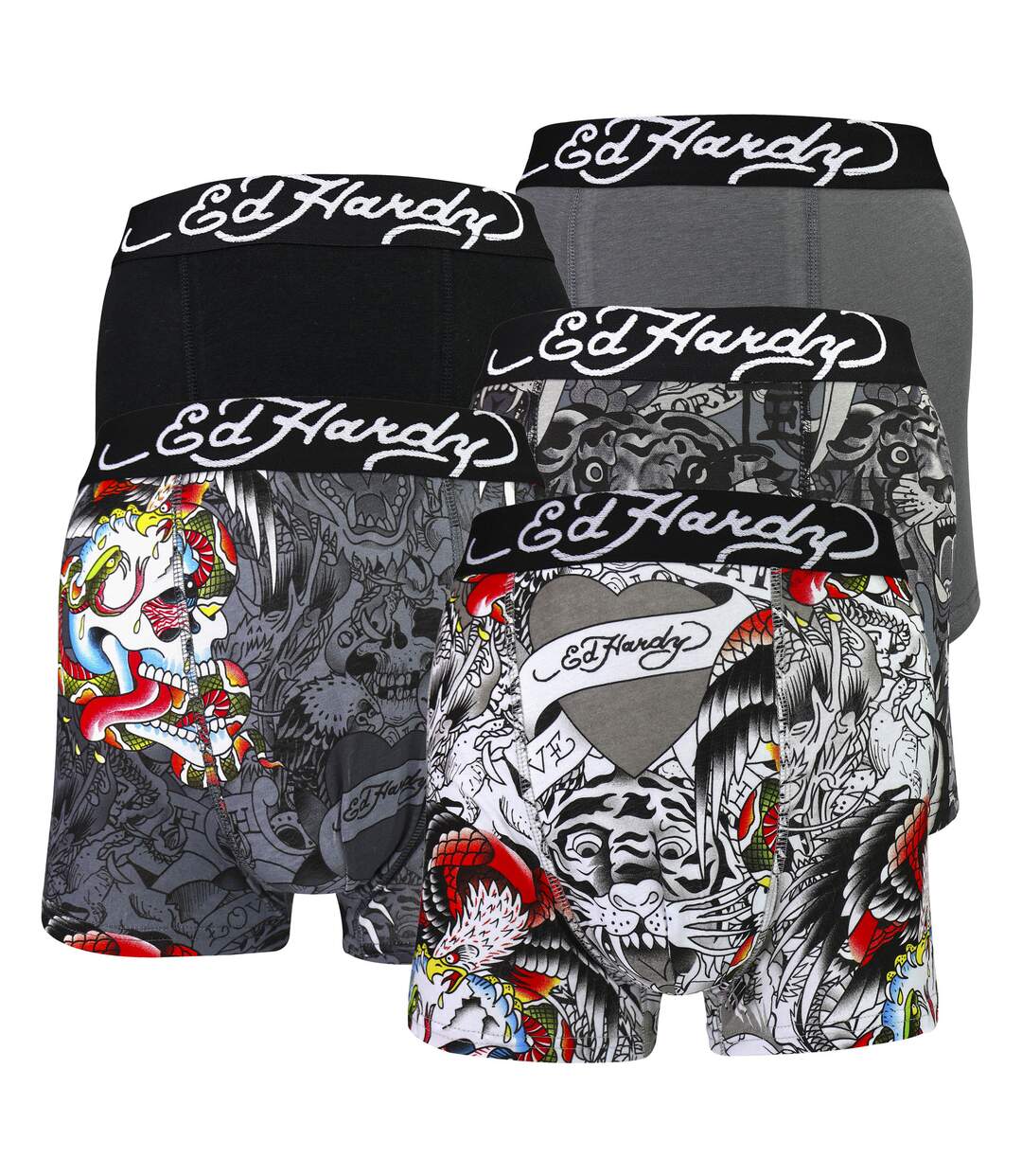 5 Pack Mens Cotton Rich Stretch Aravos Boxers Breathable Everyday Underwear-1