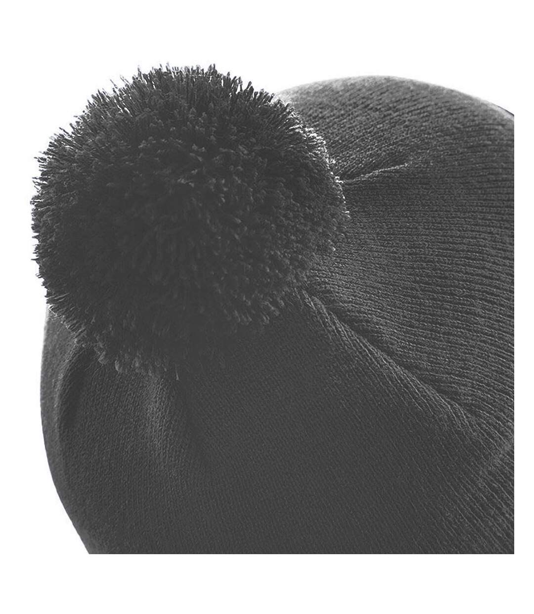 Bonnet avec pompon adulte unisexe gris graphite Beechfield