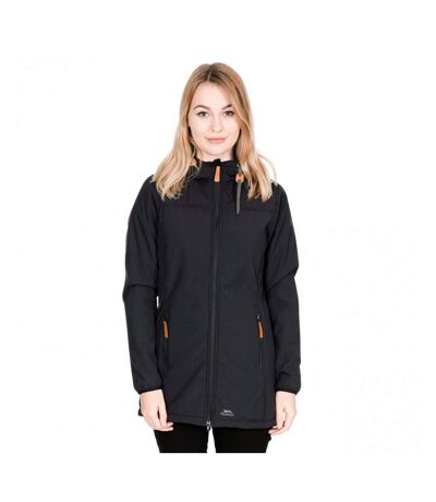 Trespass Womens/Ladies Kristen Longer Length Hooded Waterproof Jacket (Black) - UTTP4195