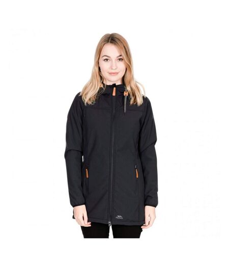 Trespass Womens/Ladies Kristen Longer Length Hooded Waterproof Jacket (Black) - UTTP4195