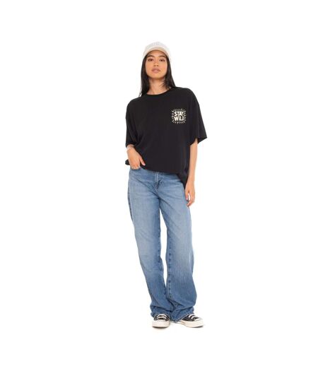 T-shirt femme col rond avec imprimé devant et dos pailletée Tiger Vondutch