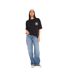T-shirt femme col rond avec imprimé devant et dos pailletée Tiger Vondutch-5