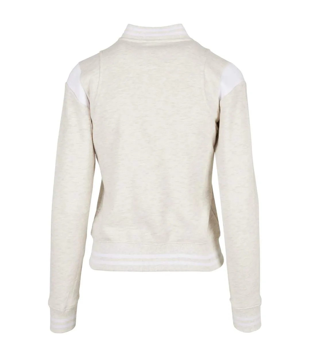 Veste De Survêtement College Femme Gris Clair Blanc Urban Classics-2