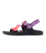 Womens/ladies Lowdown Tie Dye Slides Glow Orange Chaco-3