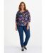T-shirt tunique blousant manches 3/4-3