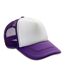 Result Headwear Mens Core Detroit 1/2 Mesh Truckers Cap (Violet / blanc) - UTRW7249