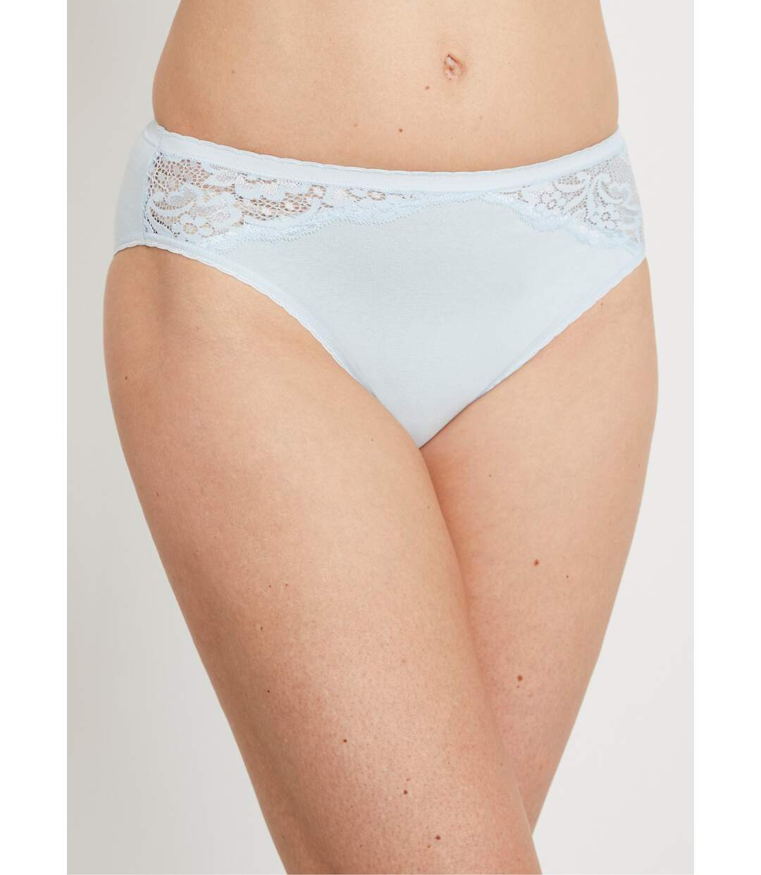 Culottes échancrées dentelle et coton-1