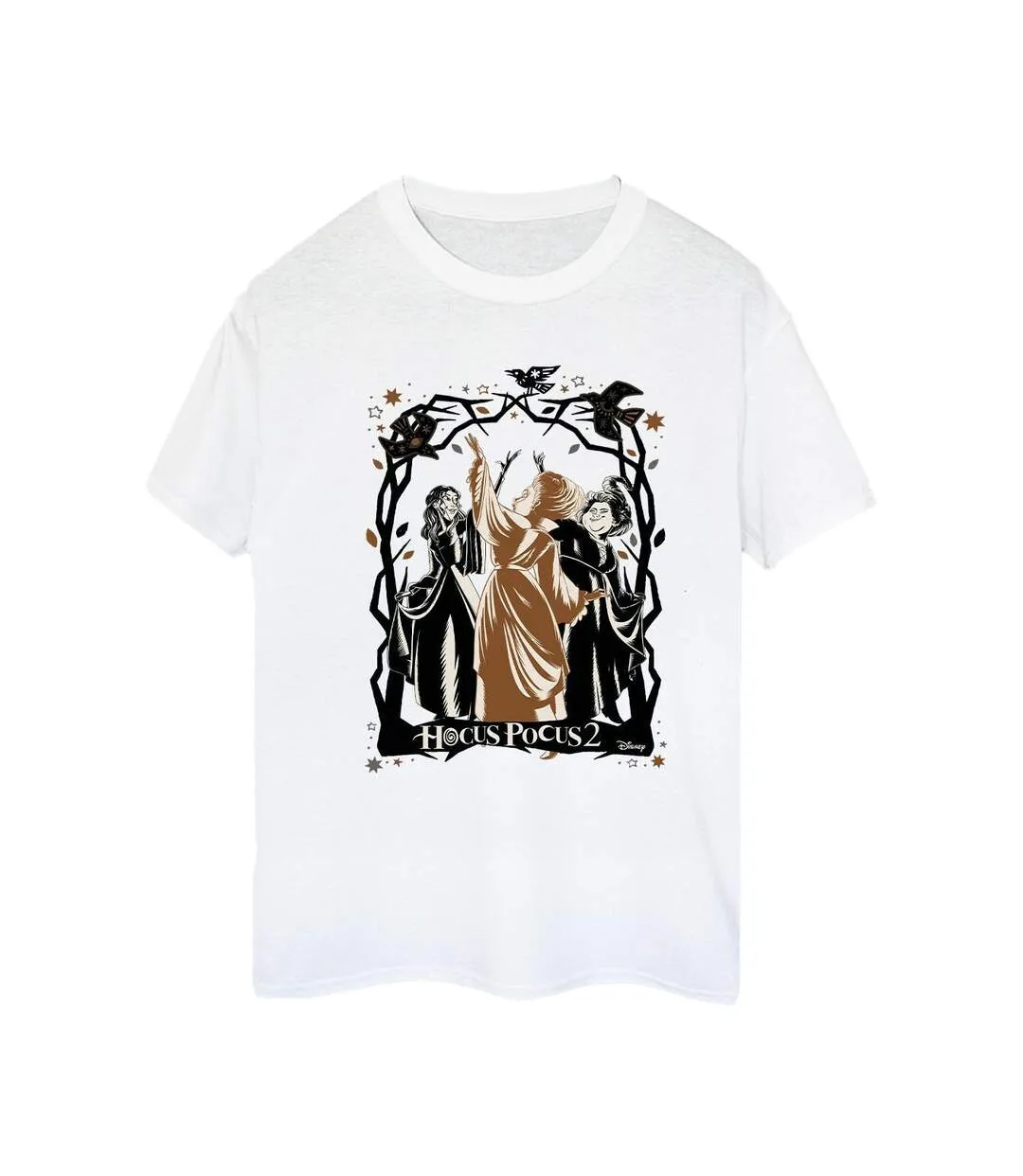 Disney - T-shirt HOCUS POCUS BIRDS - Femme (Blanc) - UTBI20246-1