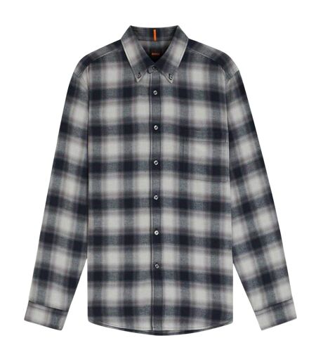 Mens Rickert Shirt Grey Boss