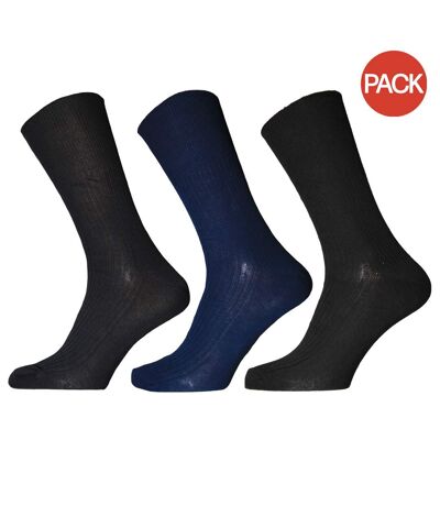 Chaussettes diabétiques homme bleu Simply Essentials