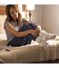 2 Pack Ladies Soft Lounge Socks with Grips-4