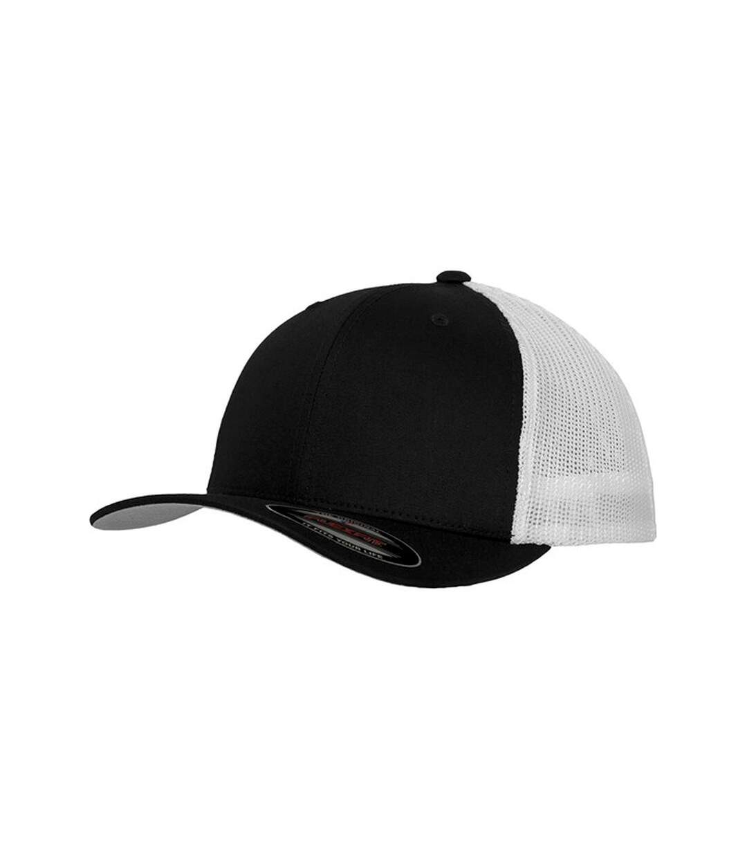 Casquette trucker adulte noir / blanc Flexfit-1