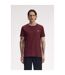 T-shirt Motif/style Rayure Contrastée Sur Bord Homme Pourpre Fred Perry-2