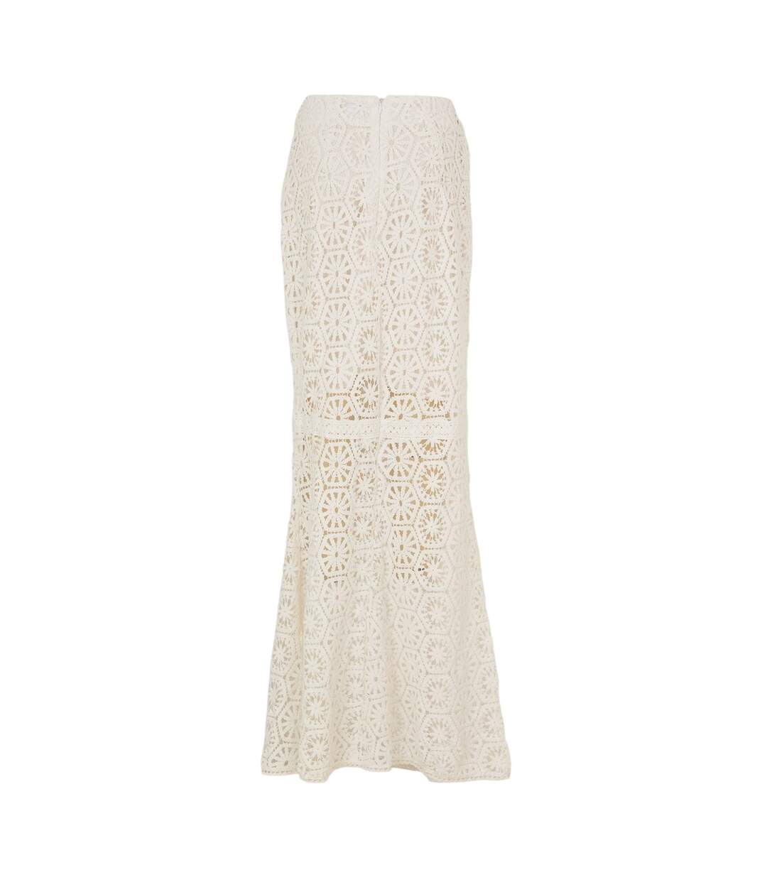 Womens/ladies Crochet Maxi Skirt White AmyLynn-2