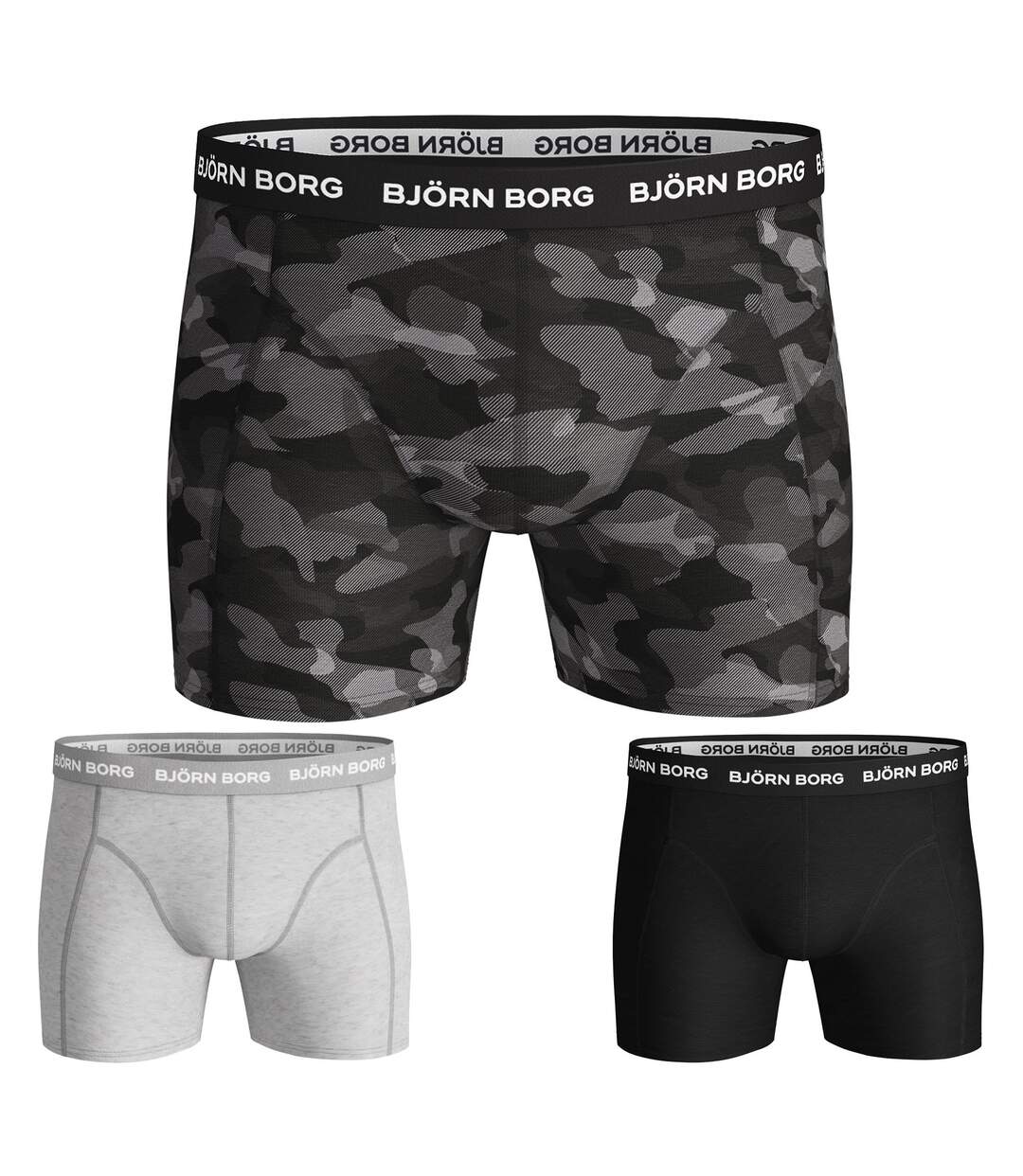 3 Pack Mens Cotton Stretch Boxers Soft Everyday Underwear Shorts-2